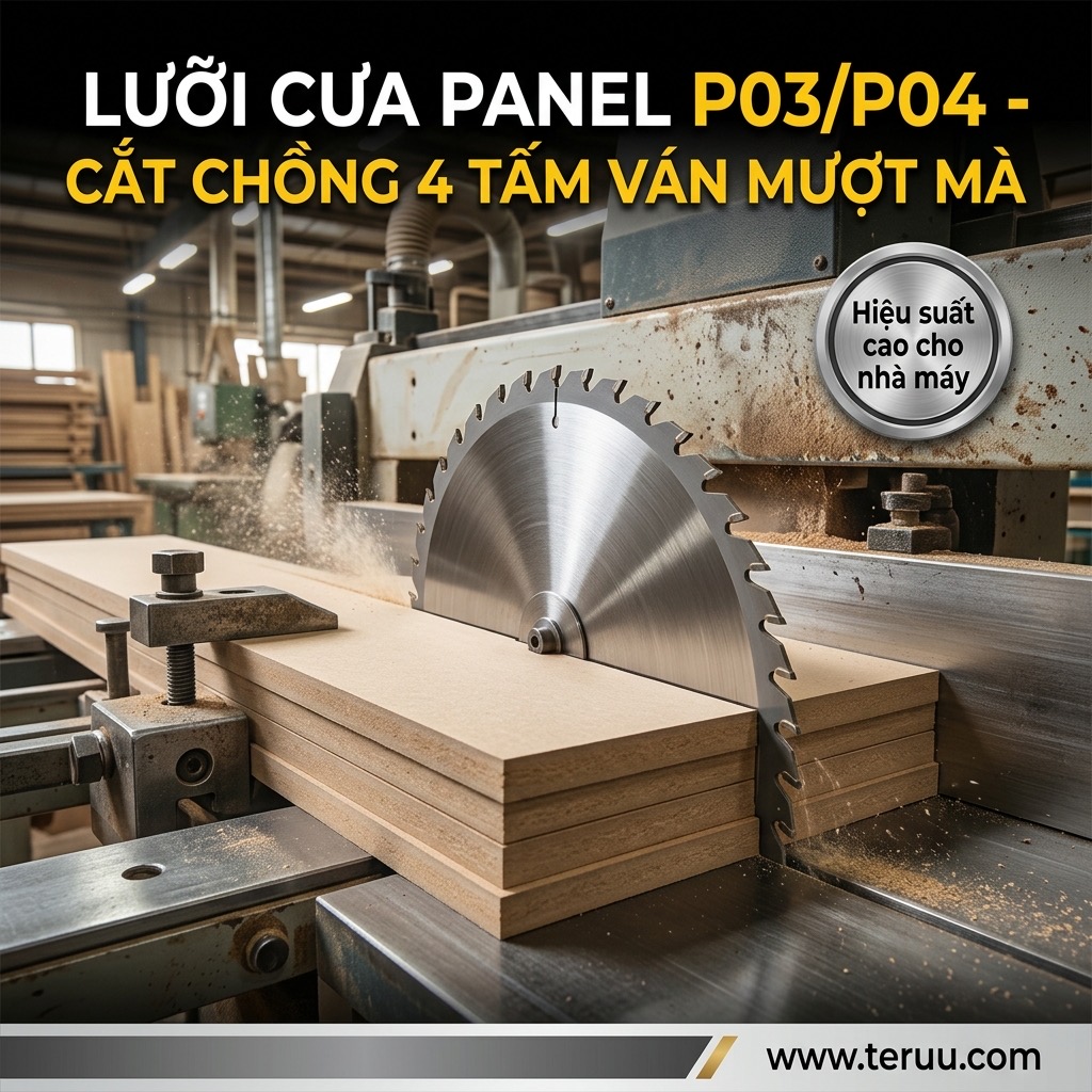 P03 Lưỡi cưa máy cắt ván Panel Ø350/Ø400/Ø450