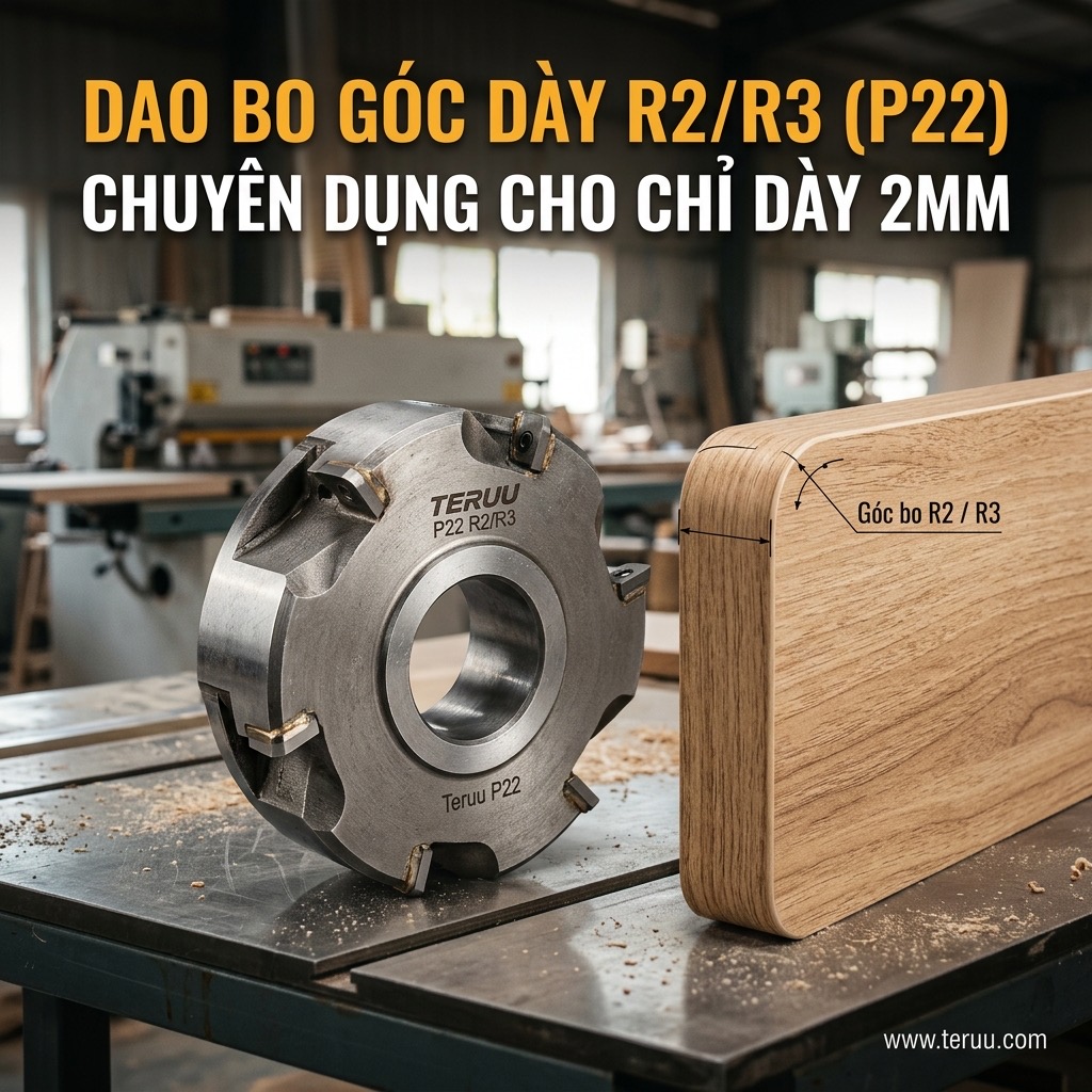P22 Dao bo góc dày R2 / R3 & bo góc contour