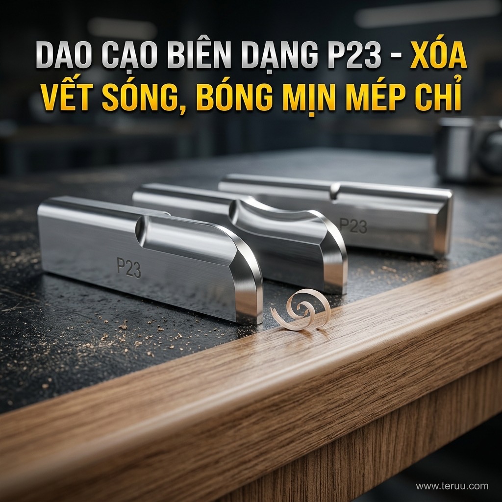 P23 Dao cạo biên dạng R1 / R2 / R3 máy dán cạnh