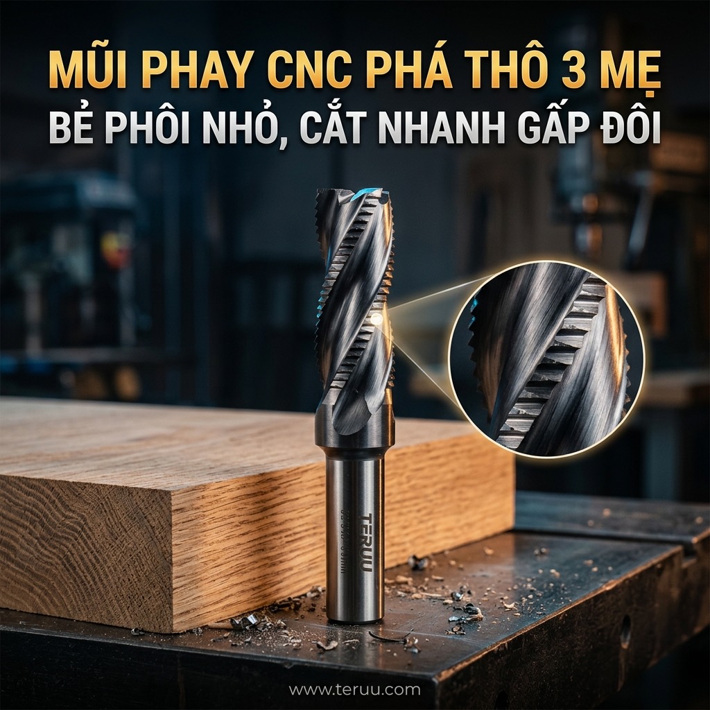 P27 Mũi phay bo góc R & vát mép CNC