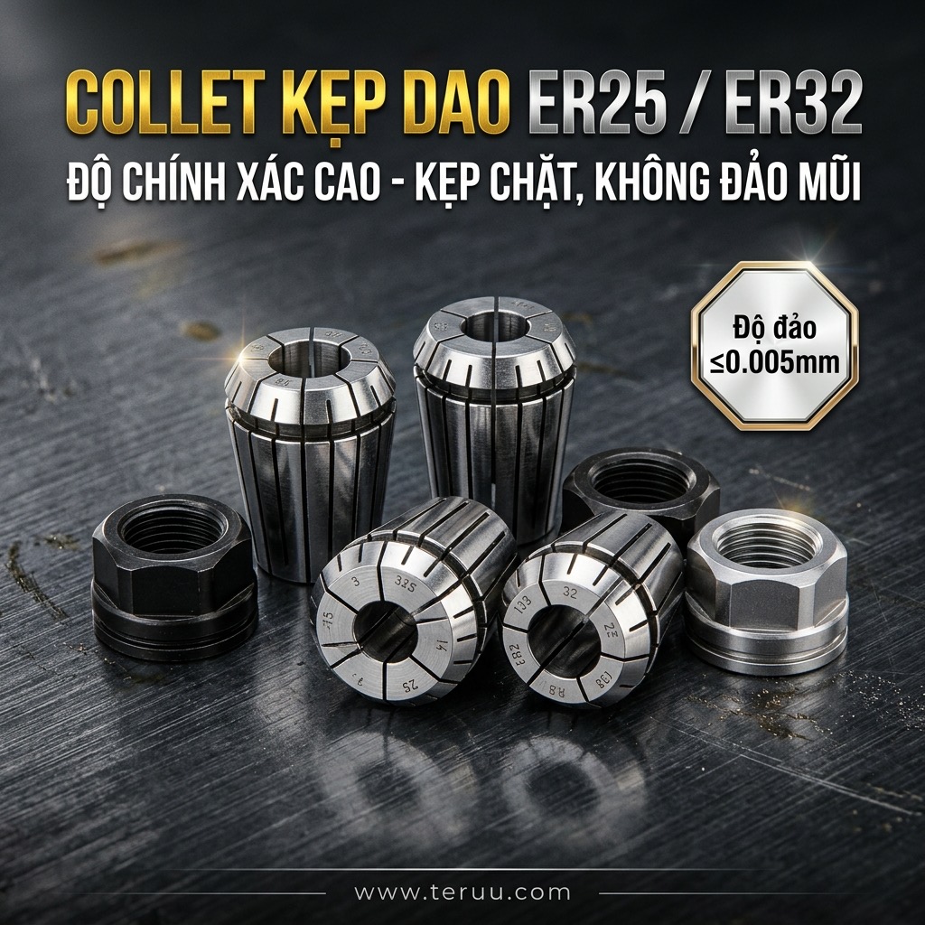 P51 Kẹp dao HSK63F / HSK & collet ER25 / ER32