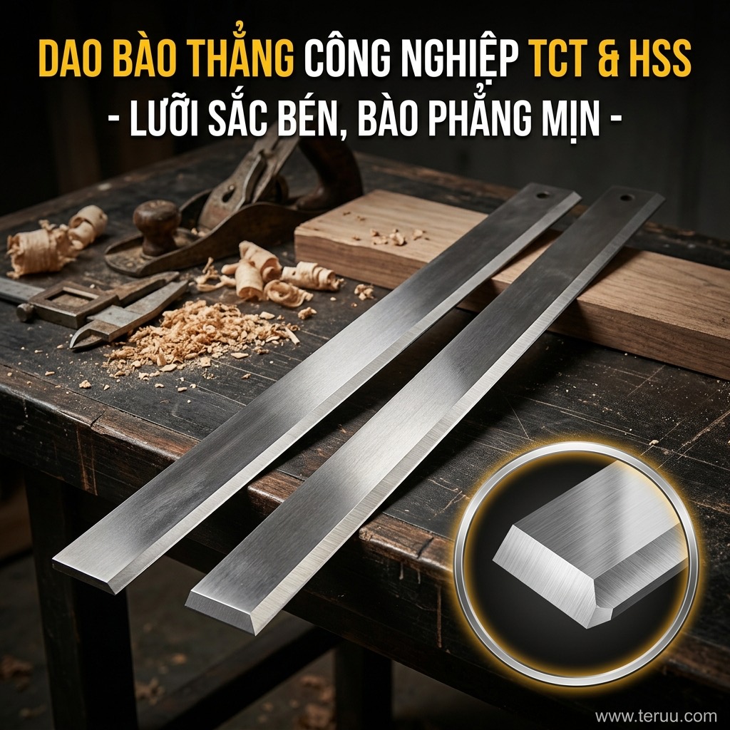 P35 Lưỡi dao bào thẳng TCT & HSS (loại mỏng dùng một lần)
